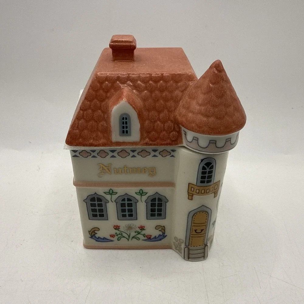 Lenox CANTERBURY CROSSING Spice Village Jar NUTMEG Never Used